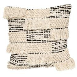 Perna decorativa cu ciucuri, bumbac, 45 x 45 cm