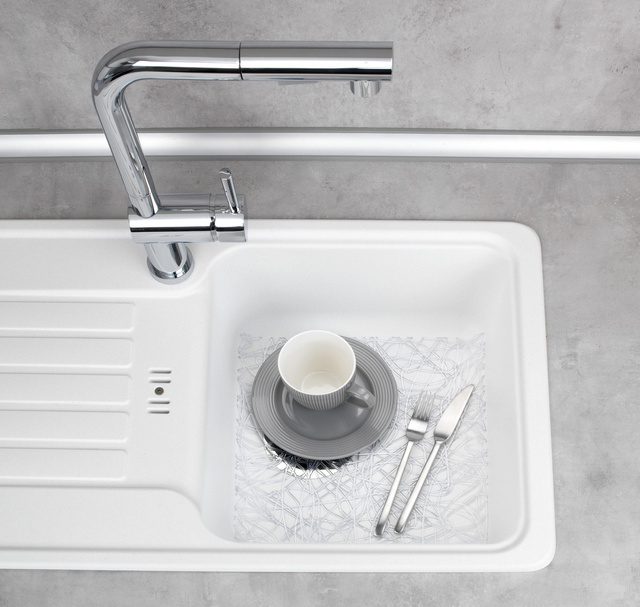 Covoras chiuvetă alb mat, WENKO