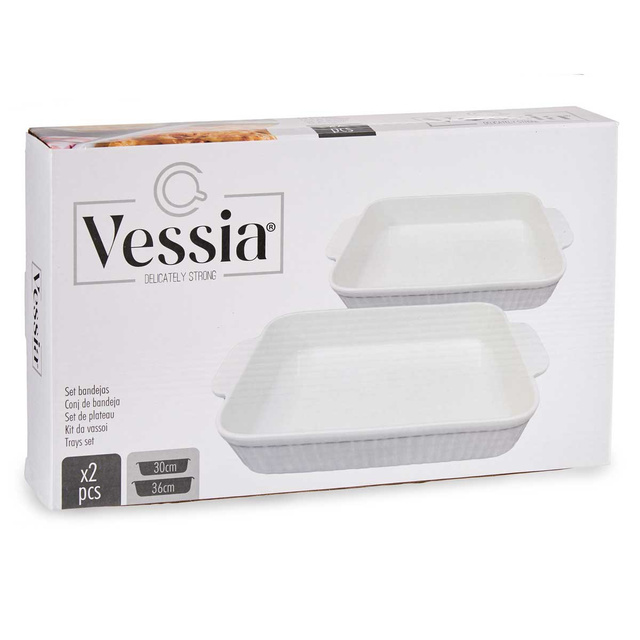 Set 2 vase din porțelan pentru copt