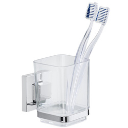 Suport periuță de dinți QUADRO, Vacuum-Loc, WENKO