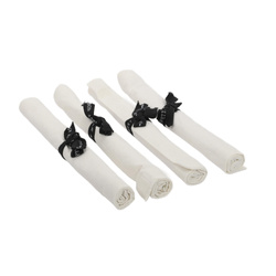 Set de suporturi pentru farfurii din bumbac, 4 bucati, 48 x 33 cm