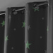 Perdea cu model pe ochiuri, stele FLUO NIGHT strălucind în întuneric