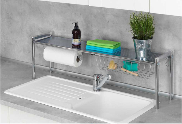 Raft de bucătărie EXQUISIT - oțel cromat, WENKO
