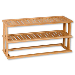 Raft pentru blat de bucătărie din bambus, două niveluri, 55 x 20 cm, Kesper