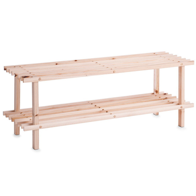 Suport din lemn pentru pantofi, încălțăminte, 2 niveluri, ZELLER