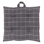 Perna pentru scaun cu carouri SOFT GEOMETRY, din bumbac, 40 x 40 cm