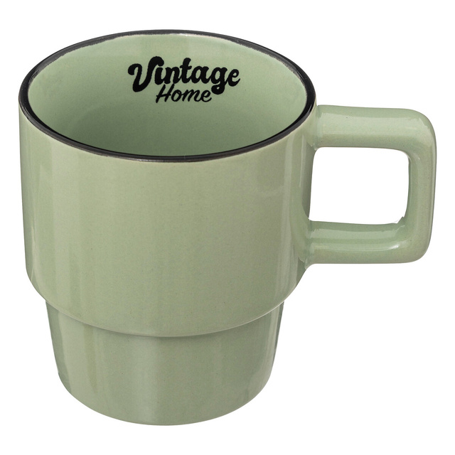 4 cani din ceramica BE VINTAGE pe suport, 250 ml