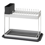 Uscător de vase foarte îngust, 2 niveluri, 42 x 23,2 x 35 cm