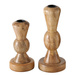 Sfeșnic din lemn, KESSA, 16 - 20,5 cm, 2 buc