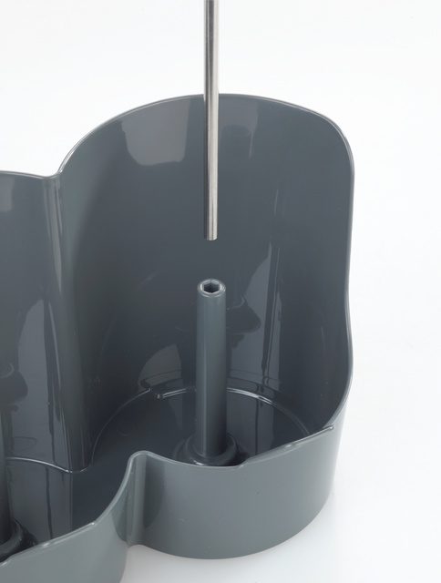 Suport scurgere si uscare sticle FILIA, 29 x 27 x 12,5 cm, Negru, WENKO