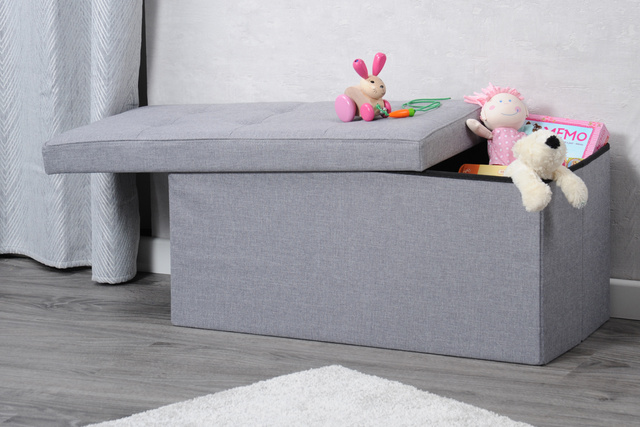 Bancă pliabilă, puf cu spatiu depozitare, 76 x 38 cm, Kesper