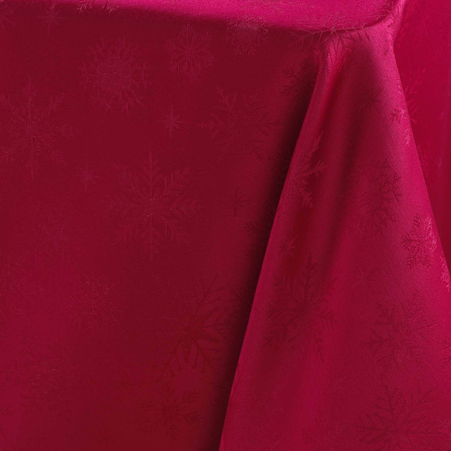 Fata de masa Jacquard de Craciun, FLOCONS, 140 x 240 cm