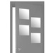 Set 4 oglinzi suspendate, Atmosphera Createur d'interieur, 30x30cm, Sticla