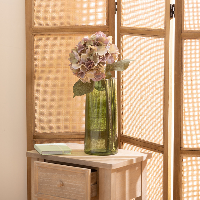 Paravan SANA din lemn de paulownia și trestie, 120 × 170 cm