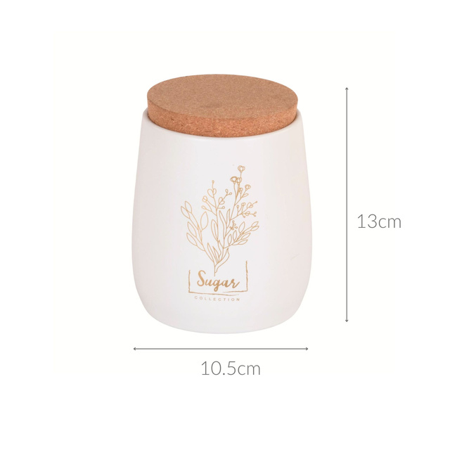 Cutie pentru zahar cu capac de pluta SUGAR, 750 ml