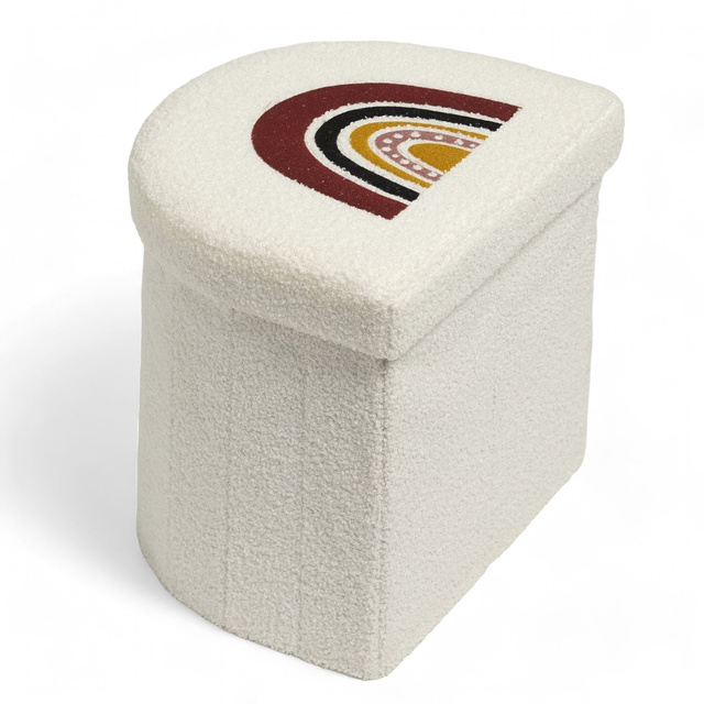 Puf pentru copii curcubeu HEAD IN THE CLOUDS, 30 x 36 cm