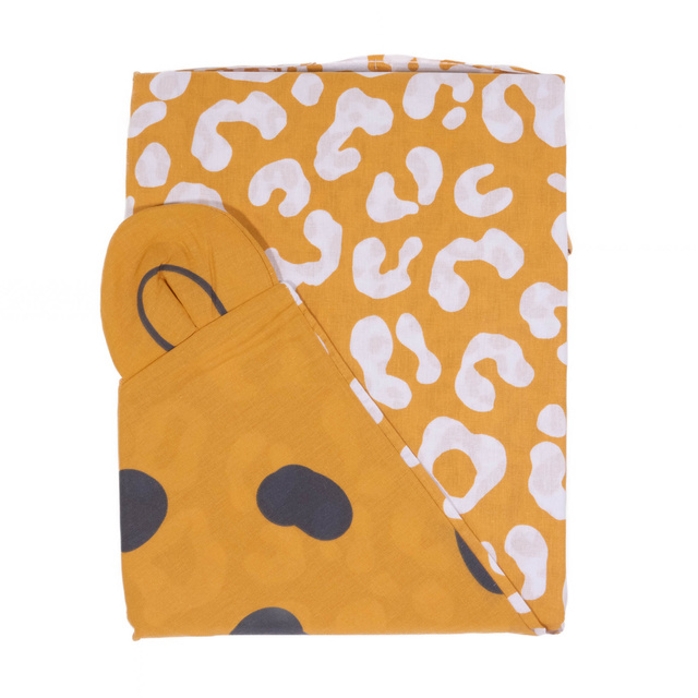 Lenjerie de pat pentru copii MAGIC JUNGLE cu urechiușe, 100% bumbac