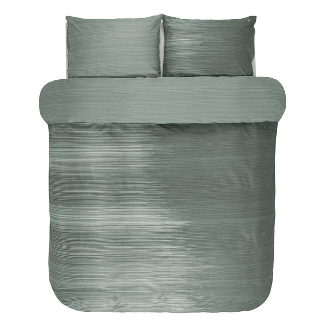 Set de lenjerie din satin de bumbac, 200x220 cm, verde marin, Marc O'Polo