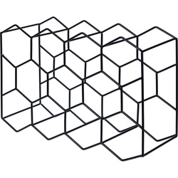 Raft pentru vin, 11 sticle, metal