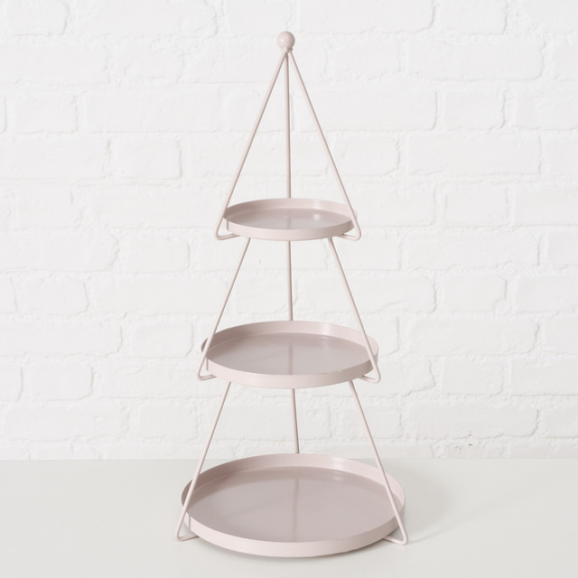 Pateră decorativă cu trei etaje JOGAN în formă de brad, înălțime 46 cm