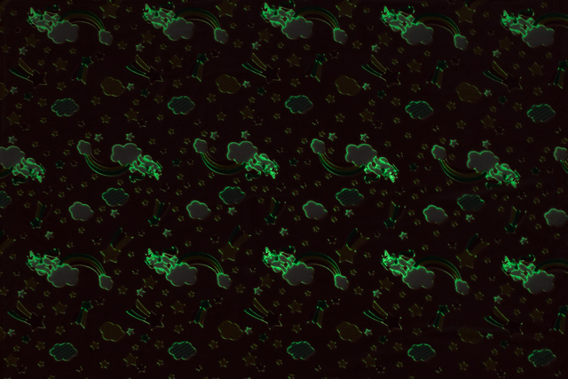 Cuvertură de pat pentru copii GLOW, luminoasă în întuneric, 125 x 150 cm