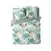 Set de lenjerie de pat cu model de frunze, LOUNA, 240 x 220 cm