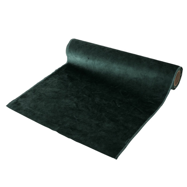 Culoar decorativ din țesătură de catifea, 200 x 35 cm, verde