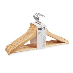 Umerașe din lemn pentru garderobă WOODEN, 8 bucăți