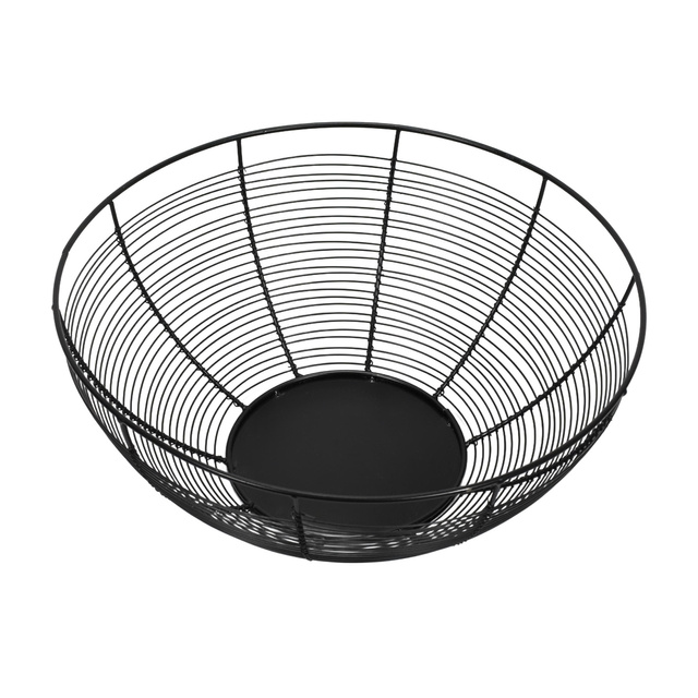 Coș pentru fructe negru Contemp, metal