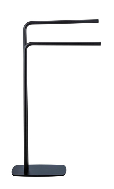 Suport pentru prosoape cu 2 bare, negru, IRIA, WENKO