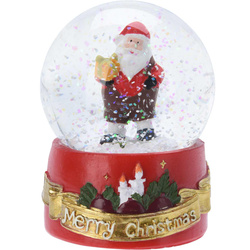 Glob de zăpadă cu Moș Crăciun, Ø 6,5 cm