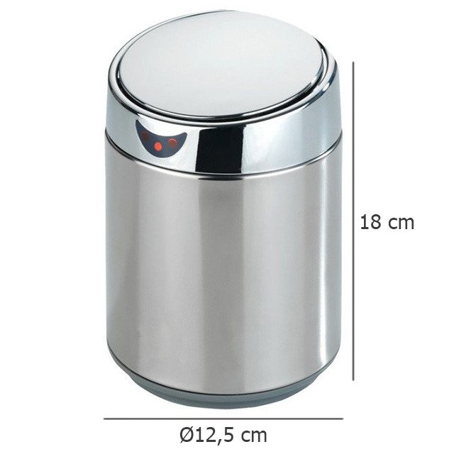 Coș de baie automat SENSO, oțel cromat