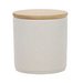 Borcan ceramic cu capac din bambus, Ø 10 x 10,5 cm