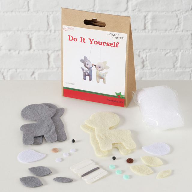 Set DIY pentru crearea de decorațiuni, 2 reni