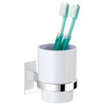 Pahar pentru periuță de dinți QUADRO cu mâner Turbo-Loc, WENKO