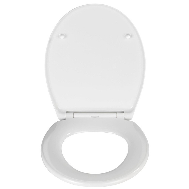 Capac de toaletă premium Samos WENKO, închidere silențioasă a capacului de toaletă Fixare Duroplast Fix-Clip
