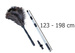 Perie de praf cu mâner telescopic, 129-189 cm