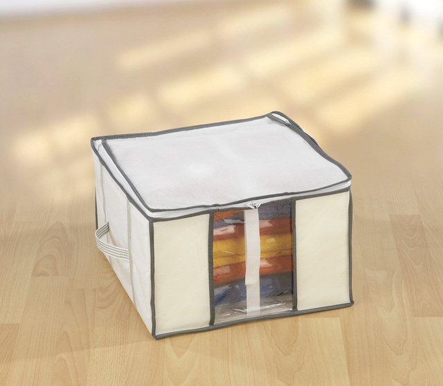 Husă pentru lenjerie de pat, haine SOFT + sac vacuum, dimensiune S, WENKO