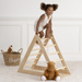 Jucarie din lemn Triunghi de catarare, 78 x 43,5 x 90 cm