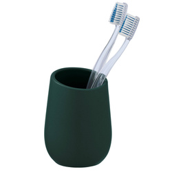 Pahar ceramic pentru periuțe de dinți BADI, gri, Wenko