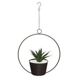 Plantă artificială FEEL, decor agățat în cadru, negru