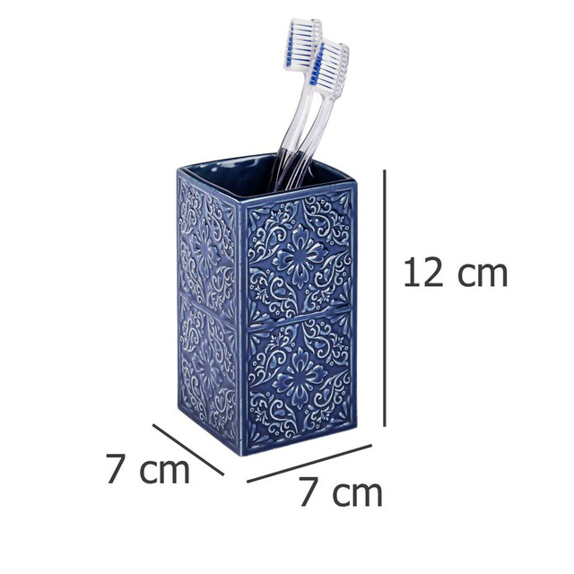 Recipient pentru periuțe de dinți CORDOBA DARK BLUE, WENKO, albastru