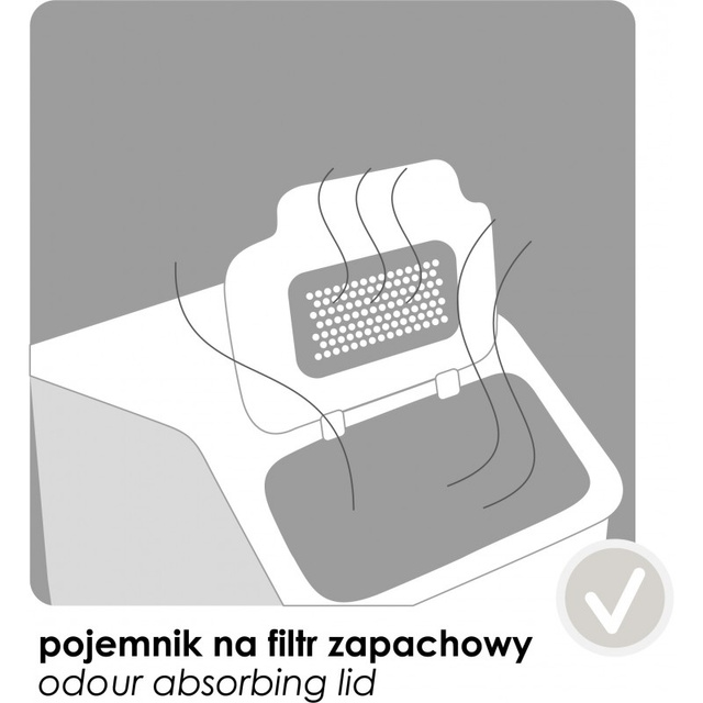 Coș de gunoi pentru sortarea deșeurilor, 35 l