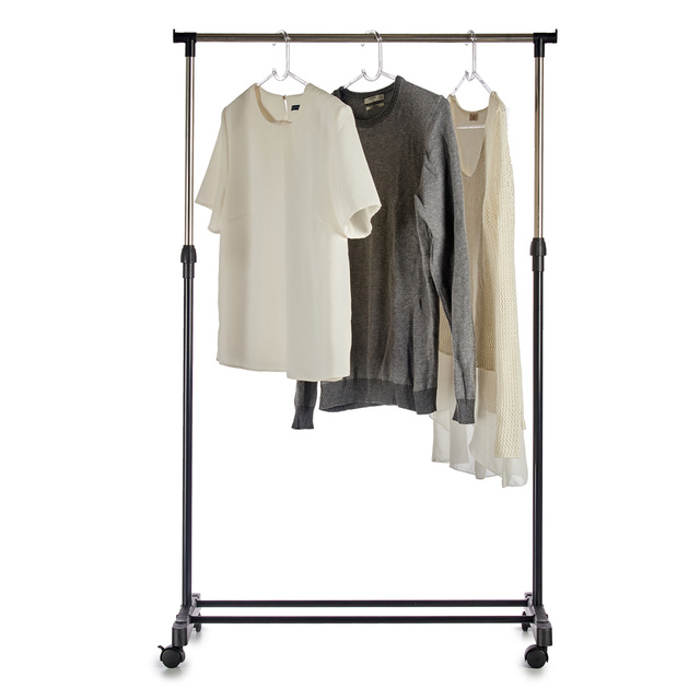 Cuier pe roți pentru hol COMFY PLACE, 80 x 43 x 90 - 160 cm