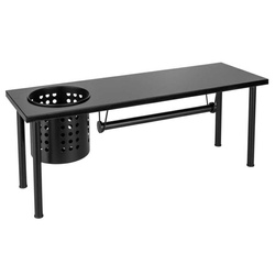 Raft de bucătărie pentru condimente cu suport pentru prosop 2 în 1 – Blanco WENKO, negru