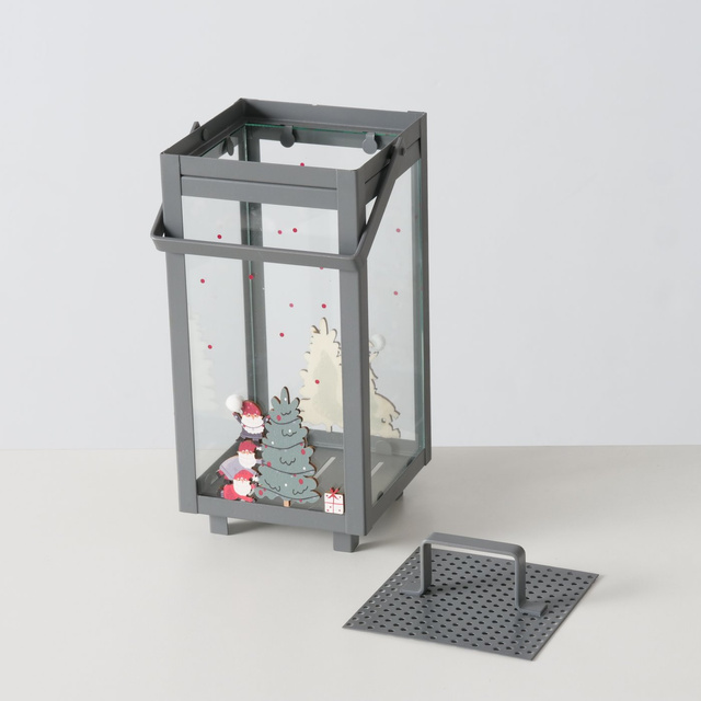 Lanterină de Crăciun pentru lumânare MONTI, 23 cm