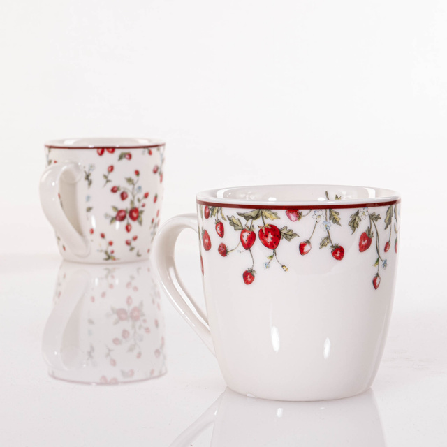 Cana de ceai model cu capsuni Emily, 250 ml