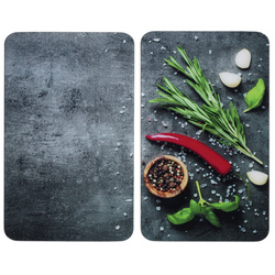 Set 2 plite de protectie pentru aragaz ROSEMARY