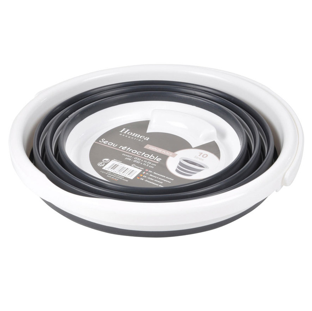 Găleată pliabilă, 10 L, silicon