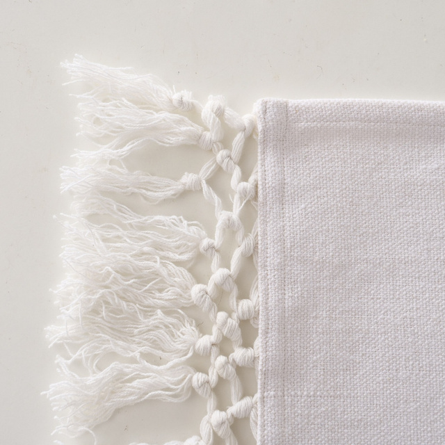 Traversa de masă din bumbac Linou, 140 x 40 cm